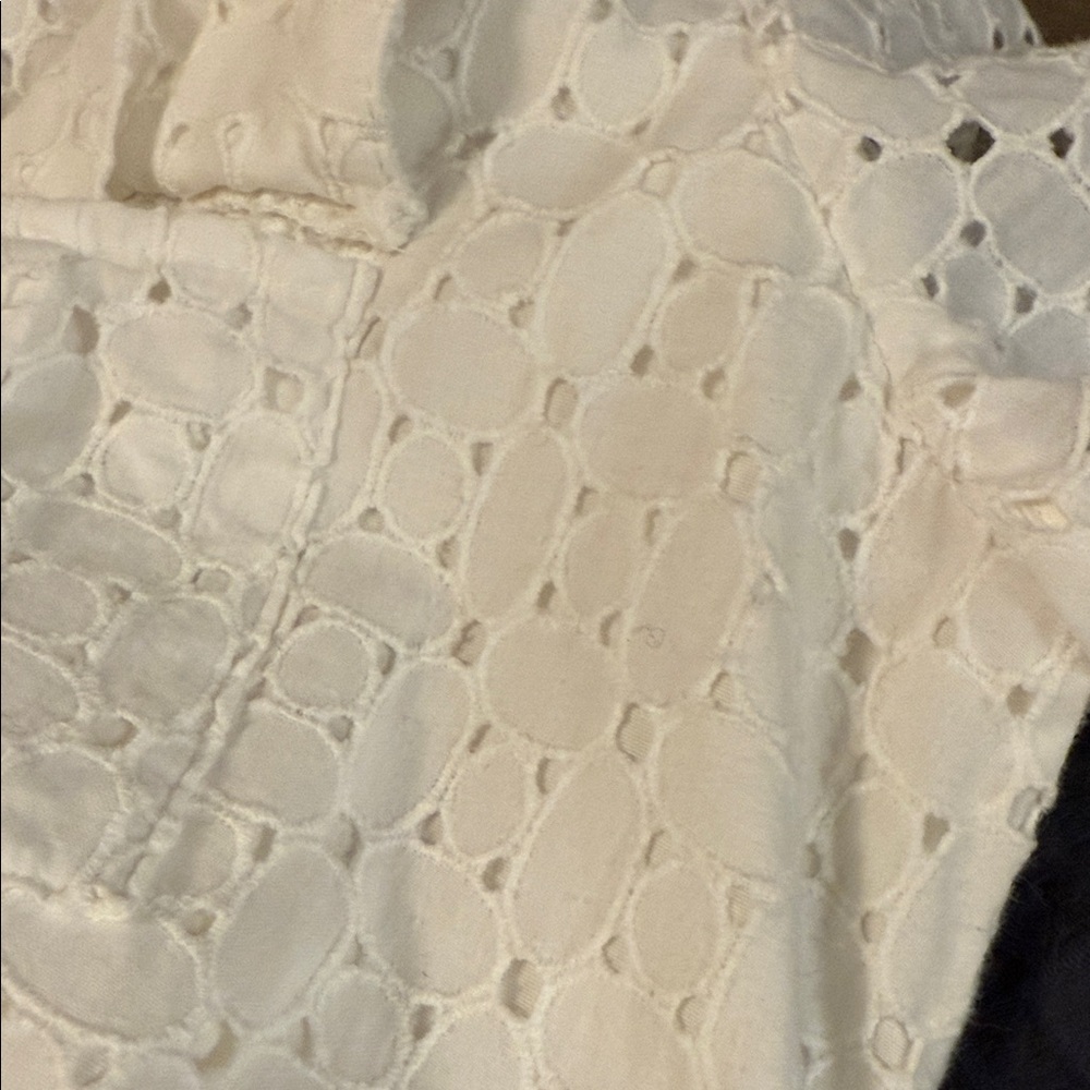 Diane von Furstenberg for Neiman Marcus White Eyelet Wrap Dress – Size 12 - Picture 11 of 13